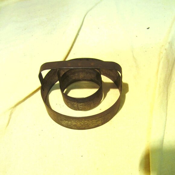 VTG DBLE COOKIE/DONUT PRESS, METAL W/HANDLE - Picture 1 of 5